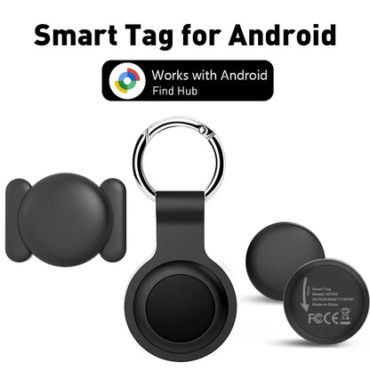 Smart Android Tracker Work with Google's Find Hub App for Samsung Moto Finder Items Security Locator Protective Shell Optional