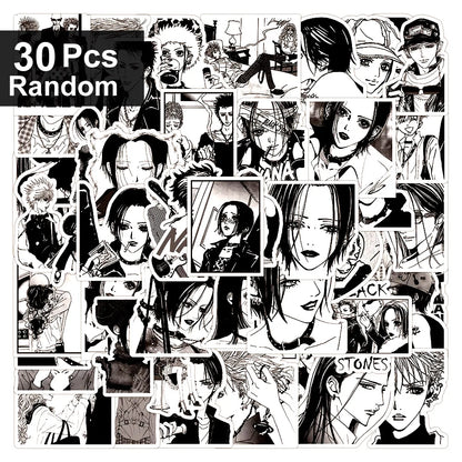 30/60/180p Anime NANA Stickers Cool Graffiti Decals DIY Decoration For Phone Laptop Stationery PVC Waterproof Sticker Toys Gift