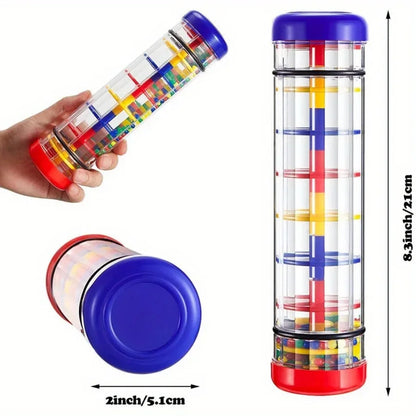 1Pc Rainmaker Musical Toy, Rain Stick Bell Hand Shaking Toy Montessori Sensory Toy Educational Baby Instrument Toy