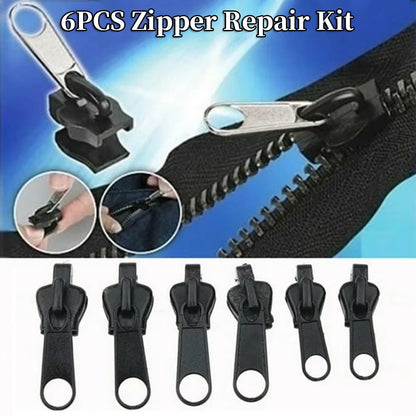 Universal Instant Fix Zipper Pull 3Size Repair Kit Replacement Zip Slider Teeth Rescue New Design Zippers For Sewing Clothes Bag