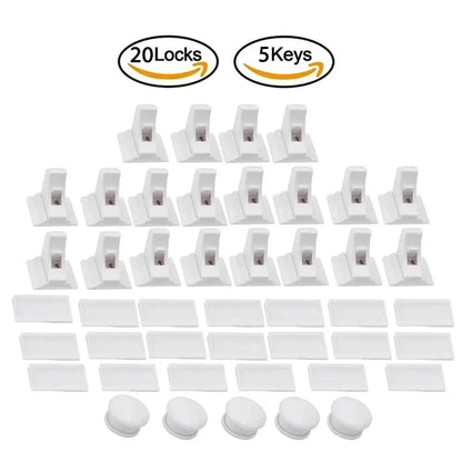 Magnetic Child Lock Children Protection Baby Safety Lock Drawer Latch Cabinet Door Lock Limiter Children Security Locks