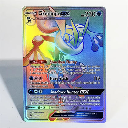 PKM Single Cards Classic Foil Cards Diantha Umbreon Squirtle Greninja GX Mewtwo GX Game Collection PTCG PROXY