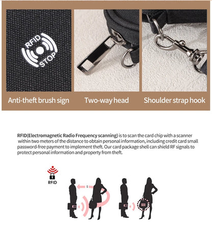 Passport Holder Bag Family Rfid Blocking Passport Wallet Travel Essentials Wallet Travel Document Organizer Credit Cards Case