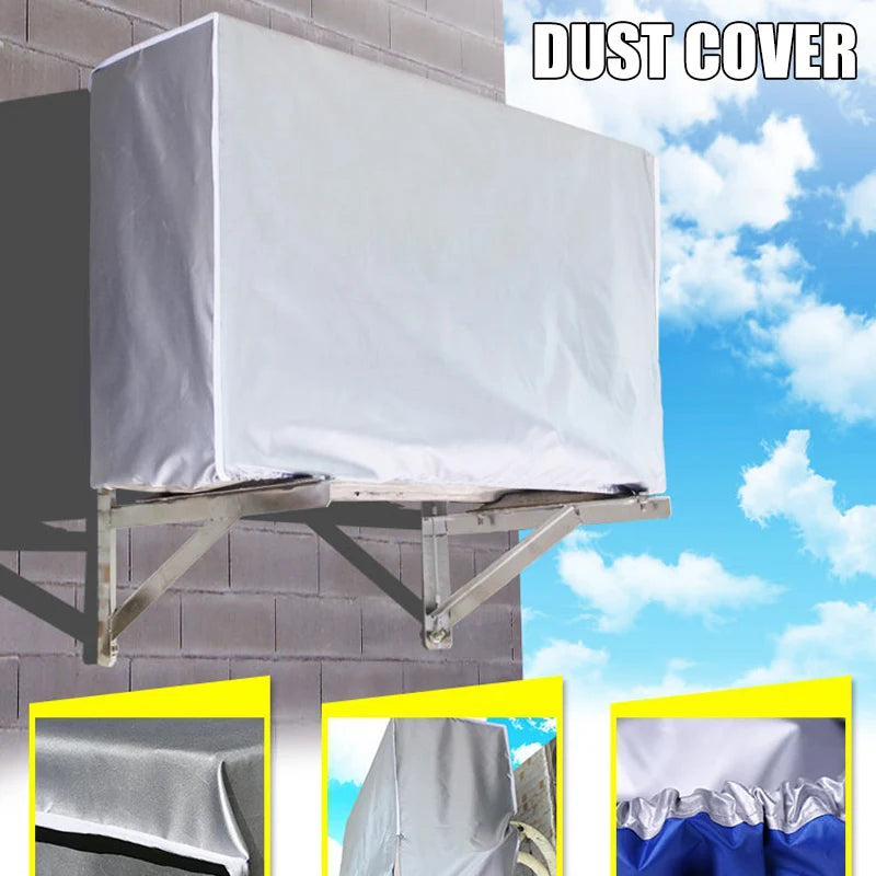 Air Conditioner Cover Anti-Dust Anti-Snow Waterproof Sunproof Conditioner Protectors for Outdoor Anti-Dust Cleaning Bag Rainproo