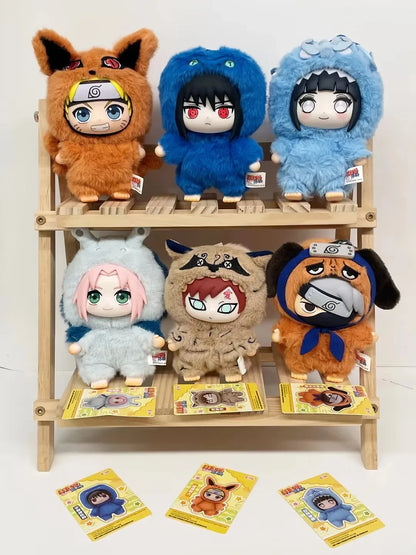 HOT!!Shippuden Beast Party Series Cute Plush Doll Toy Cartoon Backpack Pendant Anime Peripheral Gift Box Naruto Blind Box Gift
