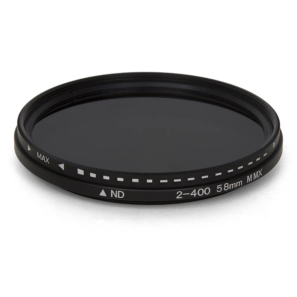 Digital SLR Camera Filter Dimmer Fader Variable ND Filter Adjust ND2 to ND400 Neutral Density for Camera Lens 37-82mm
