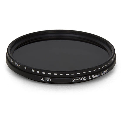Digital SLR Camera Filter Dimmer Fader Variable ND Filter Adjust ND2 to ND400 Neutral Density for Camera Lens 37-82mm