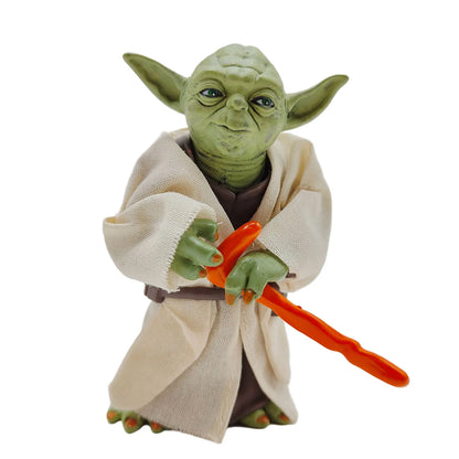 Manda lorian Master Yoda With Real clothes Action Figure Movie Cartoon Model Toys Desktop Ornament