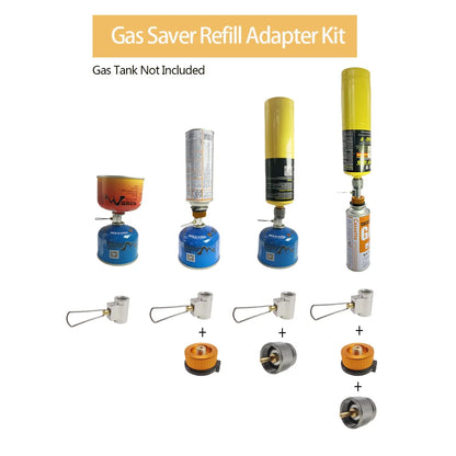 3pcs/set Camping Stove Adapter Butane Canister Adapter Refill Adapter EN417 Lindal Valve Canister Shifter Propane Adapter