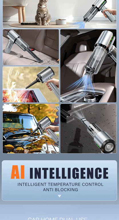 CENRR New Car Vacuum Cleaner Strong Suction Powerful Wireless Portable Car Cleaner for Home Appliance Gift a Birthday Present