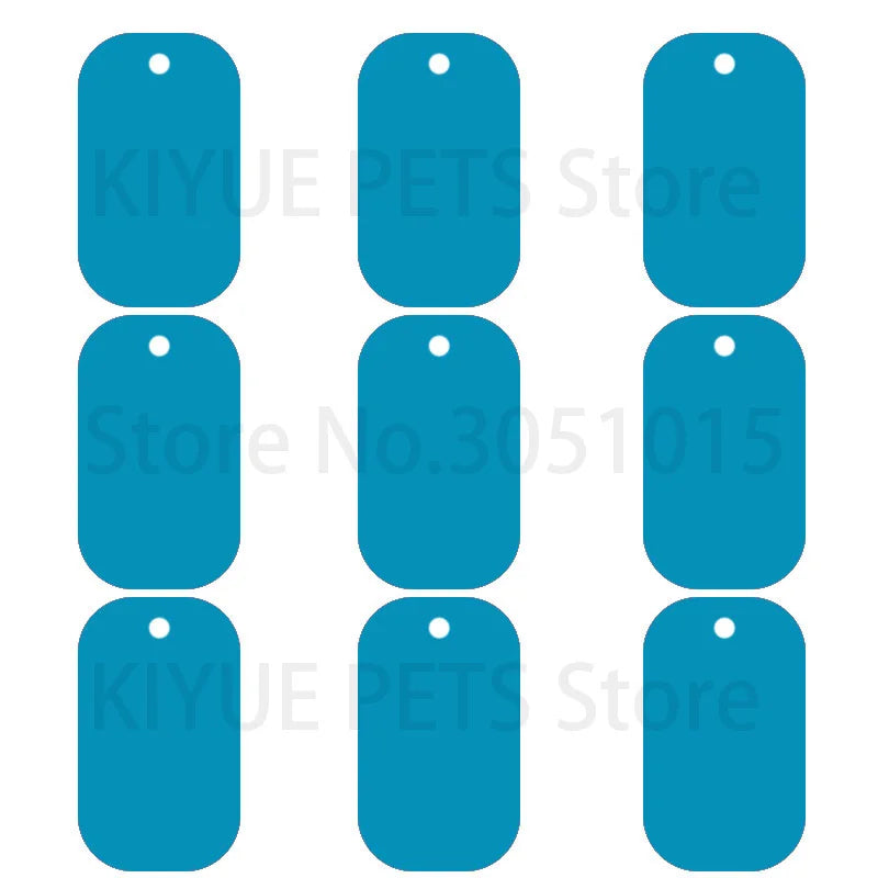 100Pcs Dog Tag Military Pet Id Tags Aluminum Name Pendant Blank Dog Tags Personalized Customized Dog Tag