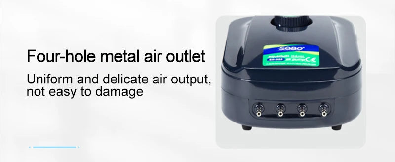 SOBO Silent Aquarium Oxygen Air Pump Fish Tank Adjustable Air Volume High Power Oxygenator Air Compressor Aerator 220v