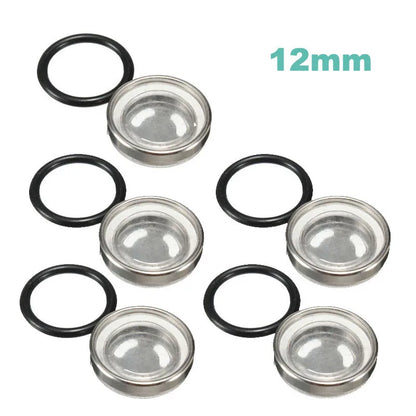 18mm/14mm/12mm/10mm Master Brake Cylinder Reservoir Sight Glass Motorcycle Dirt Bike Gasket