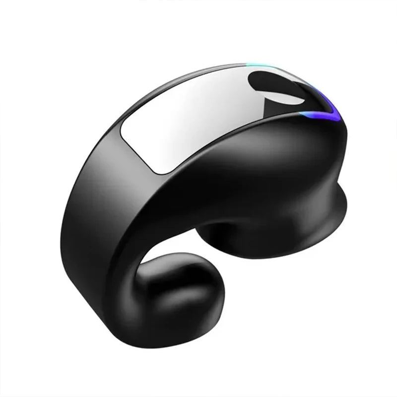 GD28 Bone Conduction TWS Headphones Bluetooth V5.3 Ear Clip Lightweight Business Sports Game Headset with Mic Noise Reduction