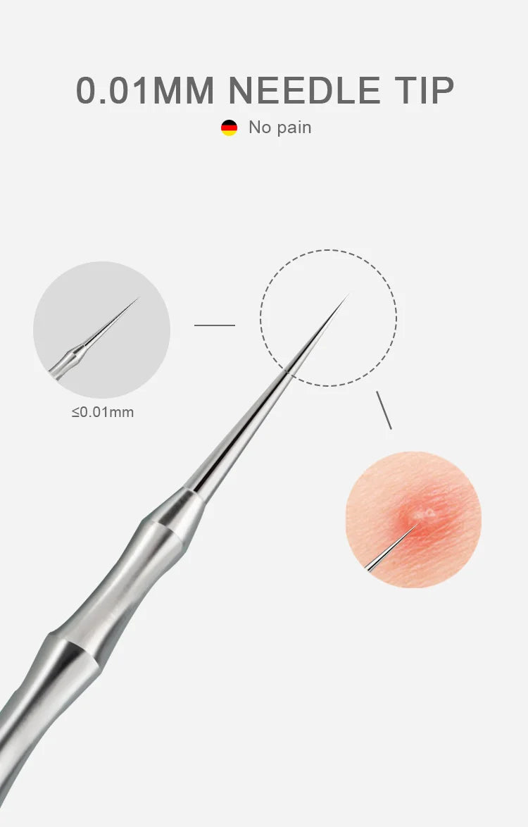 New German Acne Blackhead Removal Needles Pimples Blackhead Clip Tweezers Beauty Artifact Blemish Extractor Remover Needle Tool