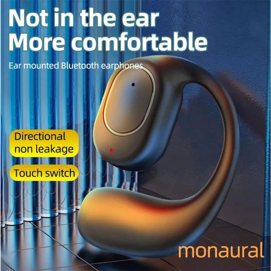 Wireless Headphones Bluetooth Headset With Microphone Bone Conduction Handsfree Noise Canceling Earphones For Driving Audifonos