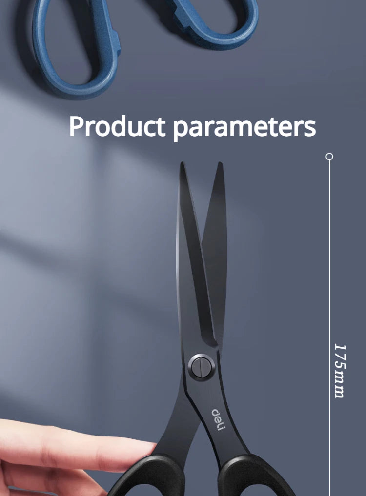 1/2Pcs 210/175mm Black Stainless Steel Scissors Business Office Stationery Home Tailor Shears Kitchen Knife Cutter Cutting