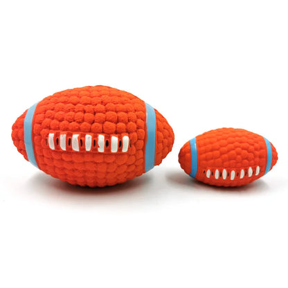 Dog Ball Toy For Small Medium Large Dogs Cat Puppy Squeaky Rugby Volleyball Football Training Toys Chihuahua Pug Pet Supplies