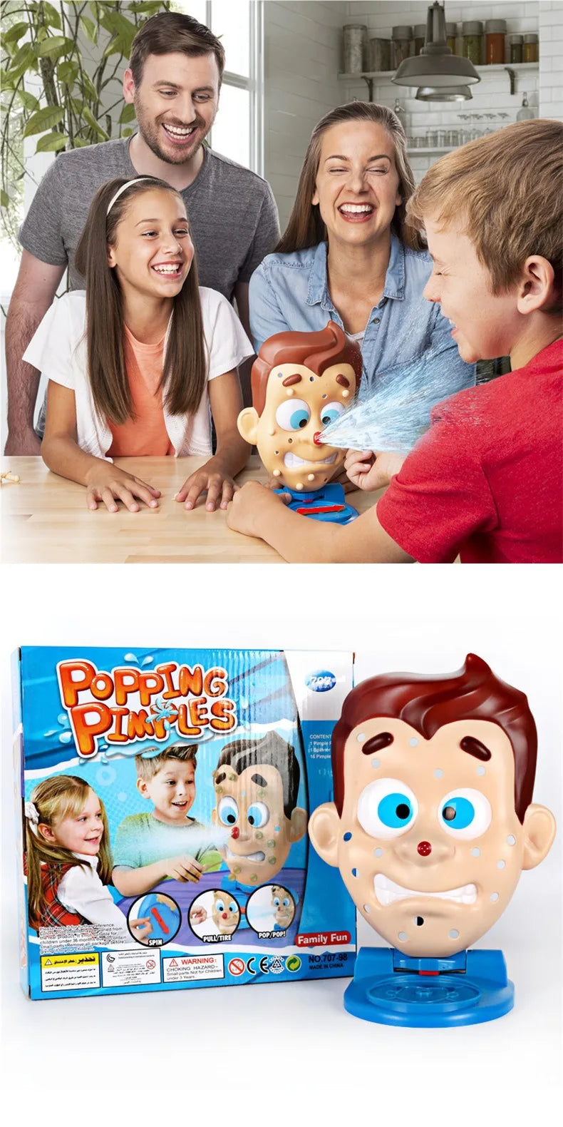 Popping Pimples water spraying trickster interactive Desktop game toys fidget toys Party prop for kids Birthday gifts jogos 2024