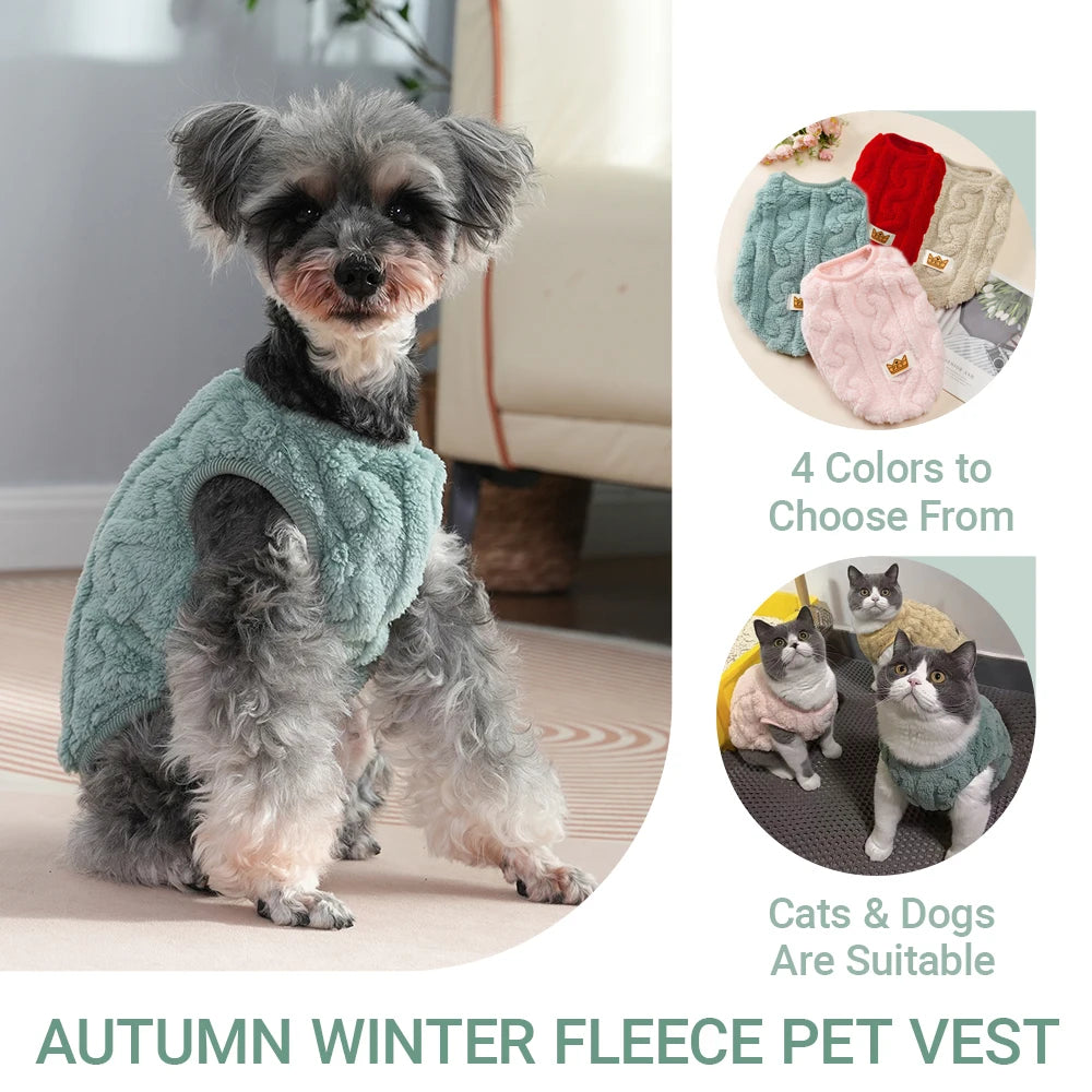 Soft Cozy Cat Clothes Autumn Winter Warm Fleece Sweatshirt for Small Dogs Puppy Kitten Jacket Coat Pet Sphynx Costume Sweater