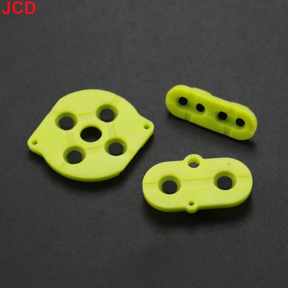 JCD 1set For Game Boy Color GBC Game Console Shell Housing Silicon Start Select Keypad Rubber Conductive Button A-B d-pad