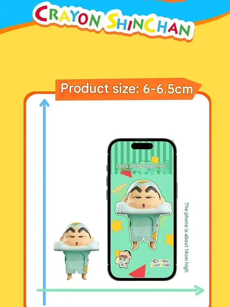 Kucikuji Original Crayon Shin Chan Blind Boxs Toys Kawaii Figures Anime Model Mobile Phone And Computer Screen Car Ornament Toys