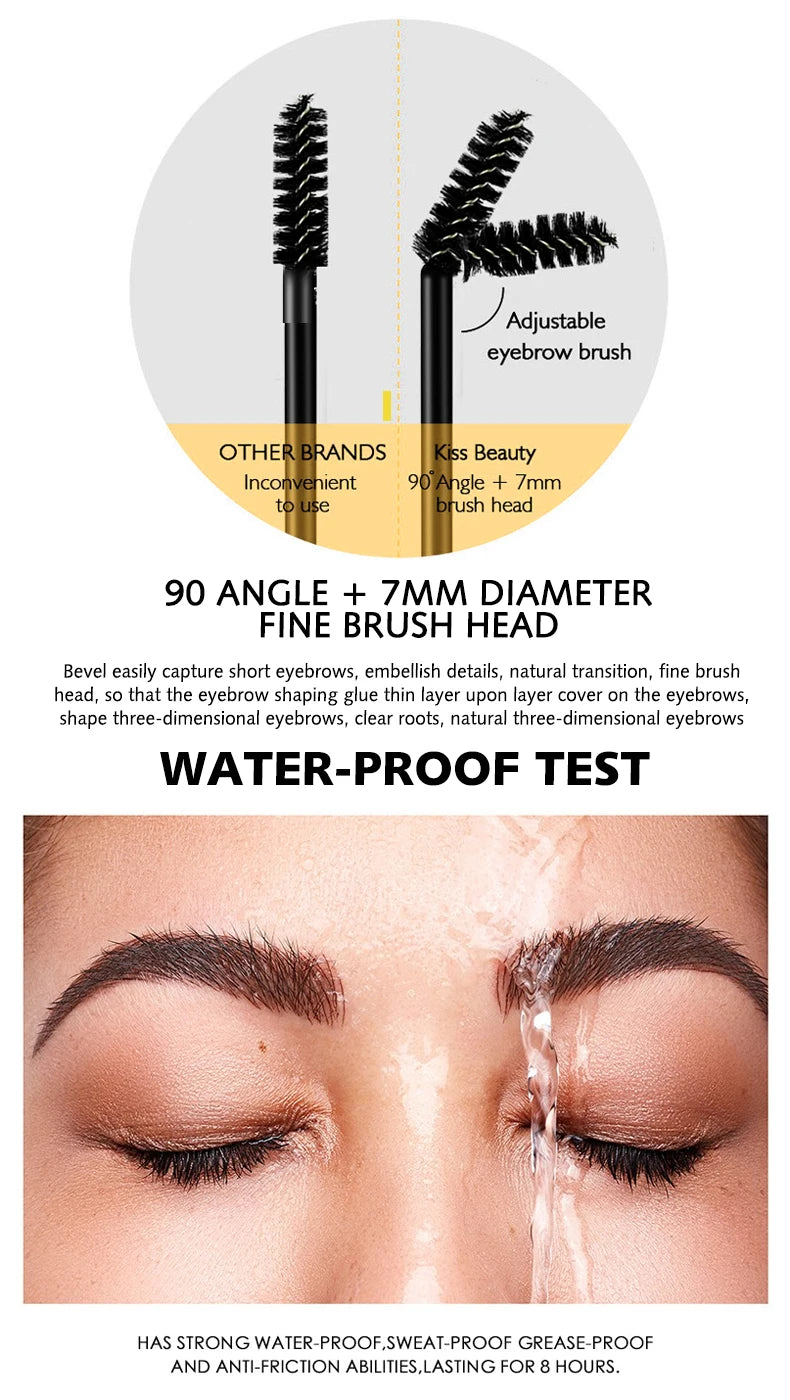 Eyebrow Shaping Gel Eyebrow Shaping Cream with Brush Wild Eyebrow Strong Shaping Eyebrow Gel