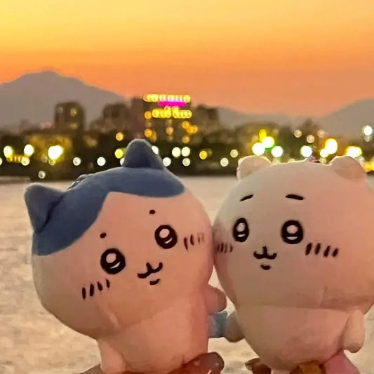 13cm jiyi Anime Plush Doll Kawaii Usachi Plush Keychain Hachiware Stuffed Plushie Pendant Cute Backpacks Ornaments Toy Gifts