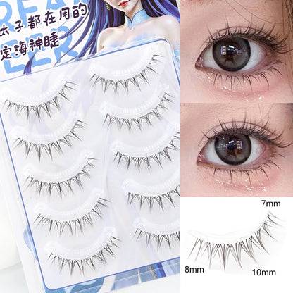 Dream Deer False Eyelashes A Type Eyelashes Upgraded Lash V-shaped 0.14mm Transparent Stem Soft Natural Eye Lashes Mink