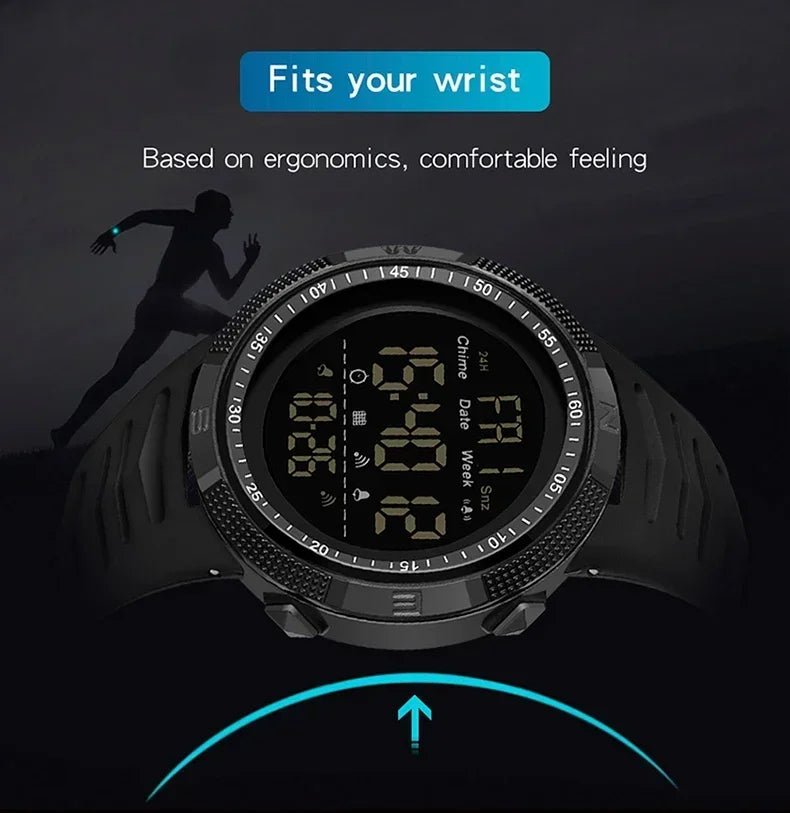 SANDA 6014 Countdown Waterproof Digital Mens Wristwatches Military Sport Watch for Men Clock Shockproof Relojes Para Hombre