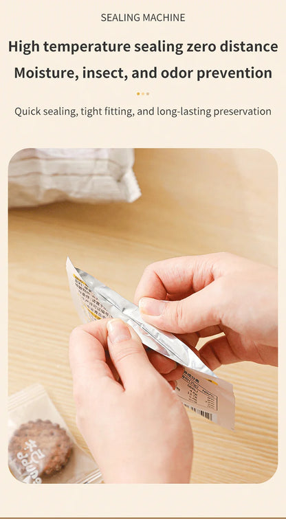 Plastic Bag Sealer Mini Heat Bag Sealing Machine Rechargeable Handheld Food Packaging Heat Sealer Thermal Bags Sealing Machine