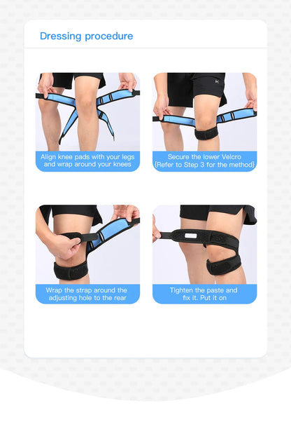 Professional Sports Protection Patellar Strap for Fitness Running Basketball Cycling Adjustable Strap Support for Stable Joints