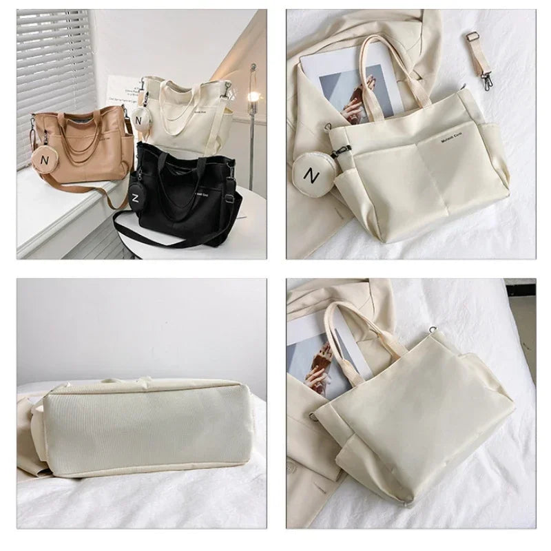 Large capacity Korean version crossbody bag suitable for both male and female college students travel shoulder bag commuting bag