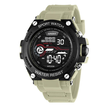 Simple outdoor sports student electronic watch, fashionable multi-functional luminous LED electronic watch