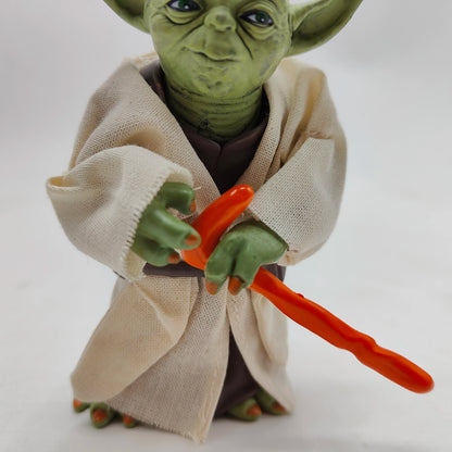 Manda lorian Master Yoda With Real clothes Action Figure Movie Cartoon Model Toys Desktop Ornament
