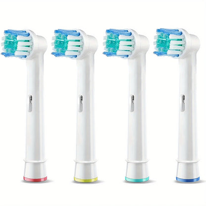 4pcs Toothbrush Head Compatible with Braun Oral B Electric Toothbrush, Replacement Brush Heads for Oral B Vitality Pro 1000 2000