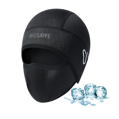 WOSAWE Summer Cool Balaclava Cycling Caps Sun Resistant Sports Helmet Liner Ice Silk Hat Fishing Hiking Sports Hats Face Cover