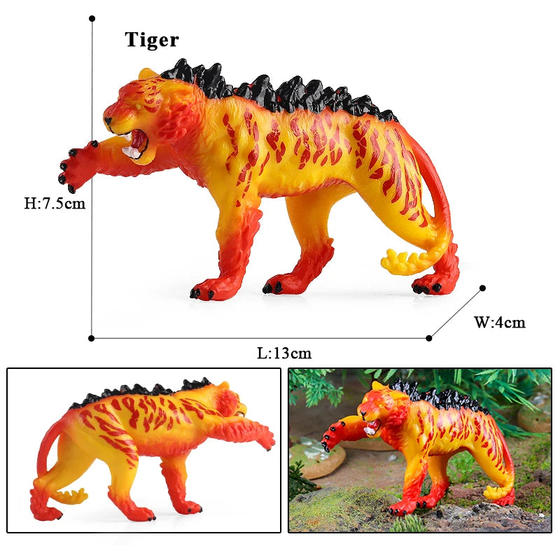 Oenux Mythical Dinosaur Dragon Tiger Golem Lion Snowmen Cattle Model Action Figures Artistical Decoration Collection Kid  Toy