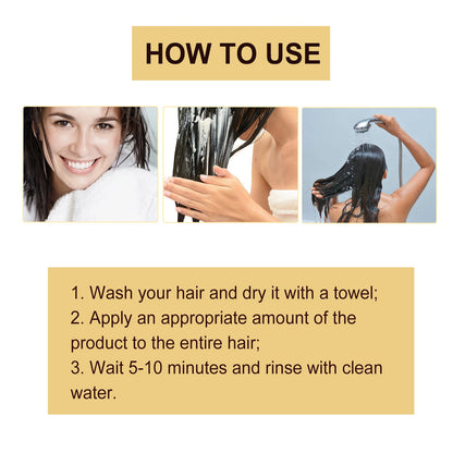Collagen Hair Mask Reduce Dryness And Frizz Prevent Hair Splitting Moisturize Soften Hair Improve Hair Texture Hair Care Mask