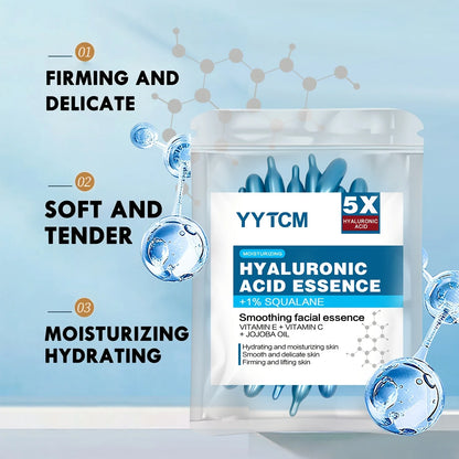 Hyaluronic Acid Deep Moisturizing Capsule Essence, Deep Moisturizing and Brightening Skin Essence (0.4g X 30 Capsules)/Bag - 1 B