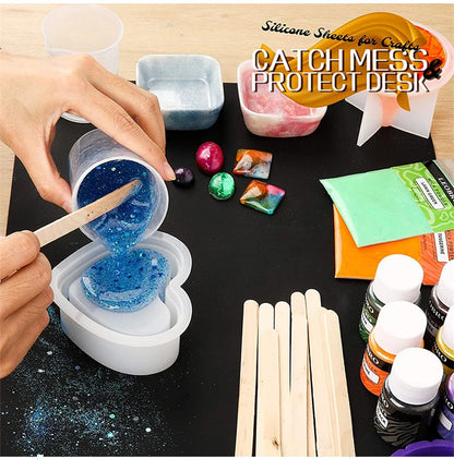 50X40/60X40cm Large Silicone Table Mat High Quality Waterproof Placemat Resin Pad for DIY Jewelry Making Accessories Baking Mat