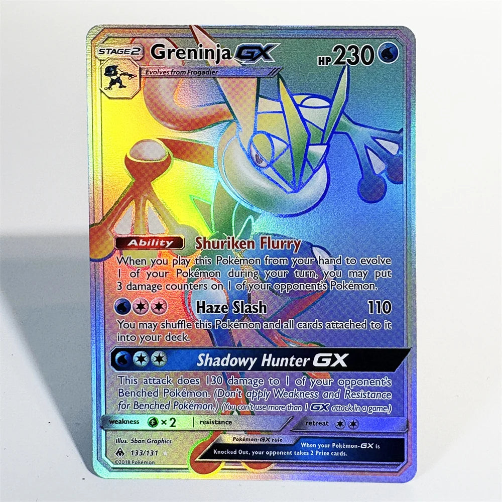 PKM Single Cards Classic Foil Cards Diantha Umbreon Squirtle Greninja GX Mewtwo GX Game Collection PTCG PROXY