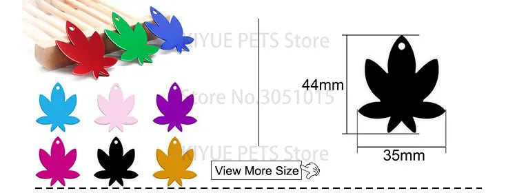 Personalized Random Mix 20pcs Aluminum Pet Dog Tag Nameplate Pedant For Cat Collar Ring Anti-Lost Accessories