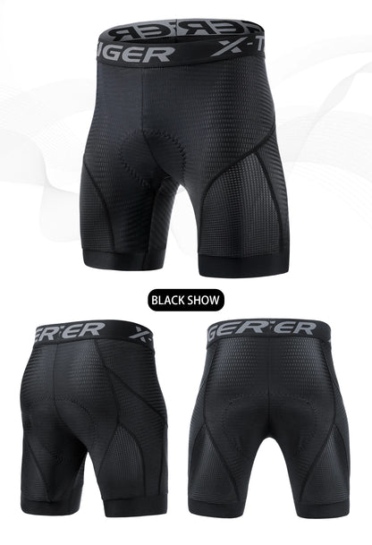 X-TIGER Cycling Shorts Breathable Mesh Cycling Underwear Gel Pad Shockproof MTB Bike Shorts Bicycle Underwear
