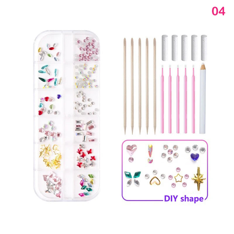 1 Set Professional Tooth Gem Kit Diy Love Horse Eye Crystals Jewelry Kit Teeth Gems Kit Tooth Gems For Teeth Jewelry Starter