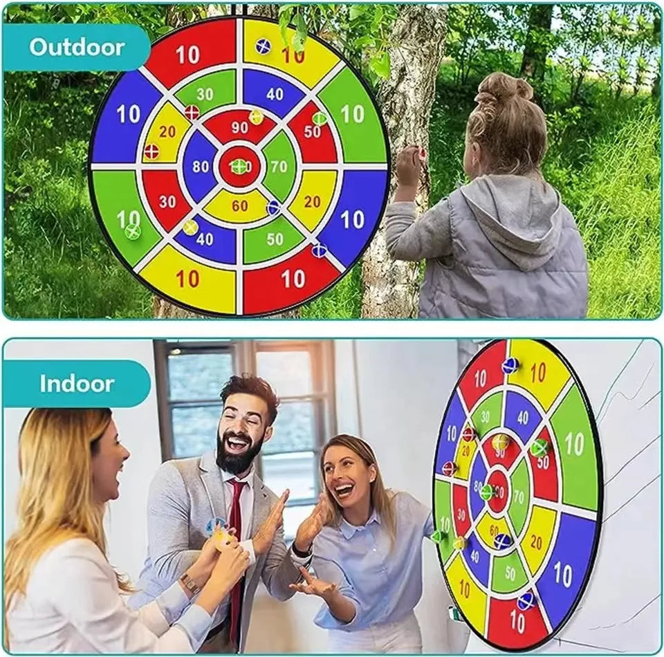 Children with Sticky Ball Large Dart Board Family Interactive Game Educational Arithmetic Indoor/Outdoor Sports Toys Gift