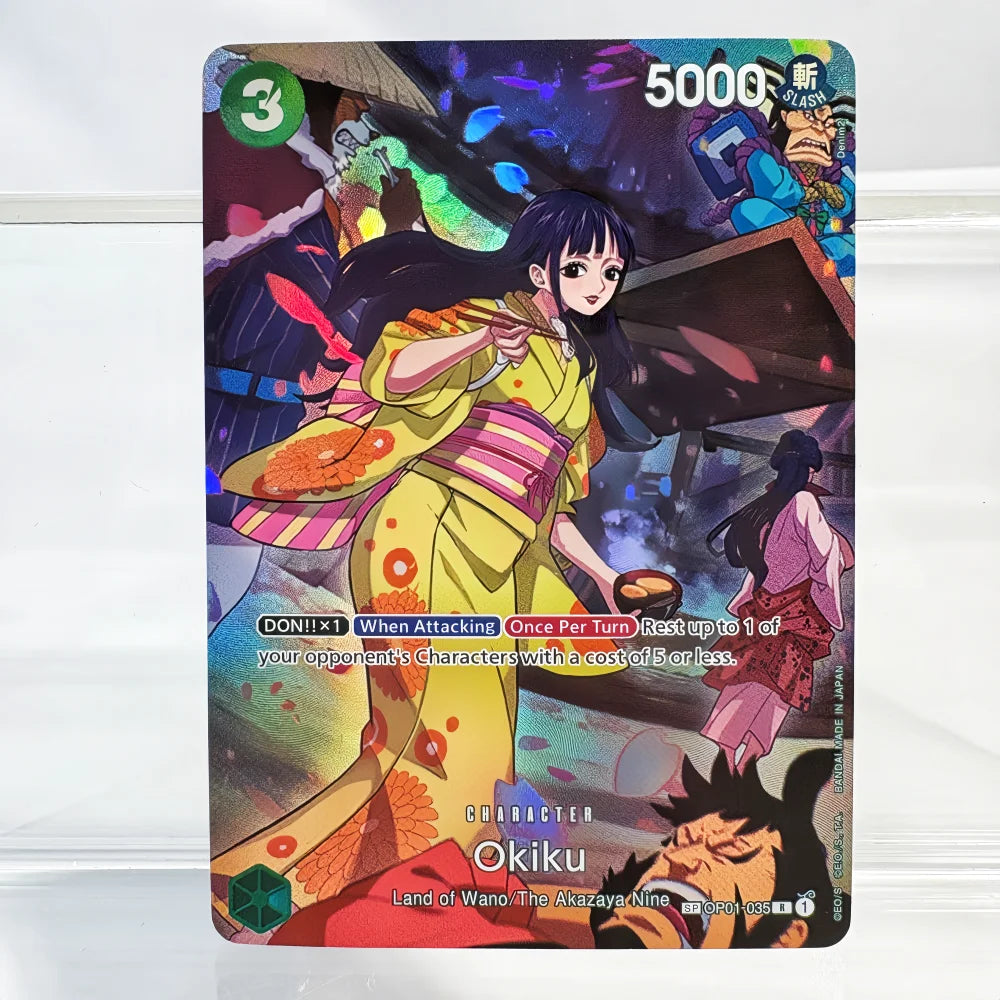 Anime One Piece OPCG Card English Version Nami/Jewelry Bonney/Carrot/Boa Hancock/ Perona Game Anime Collection Proxy Cards