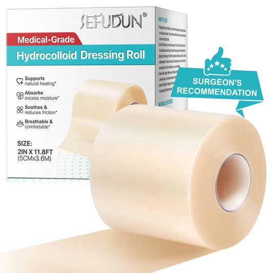 1 Roll Hydrocolloid Band Aid Dressings For Effective Wound Care Extra Thin Soft Waterproof Self-Adhesive Scar Cover Tape