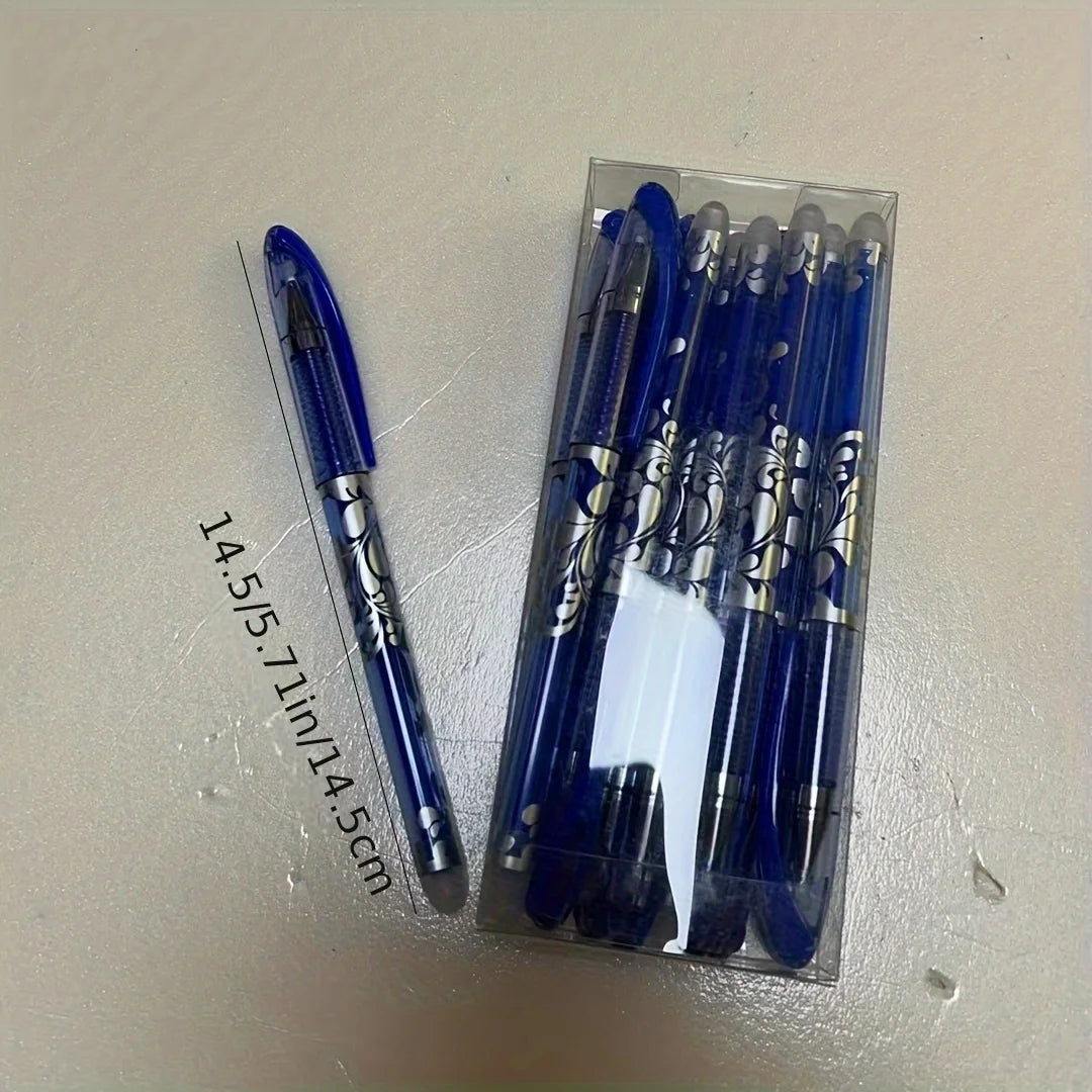 Boxed Multicolor Erasable Gel Pens, Medium Tip 0.5mm, Smooth Writing, Suitable for Office and Everyday Use, Christmas Present