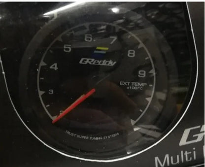 62mm GReddi LCD Digital Display Car Gauge Oil Pressure Oil Temperature Water Temperature Voltmeter Boost Gauge